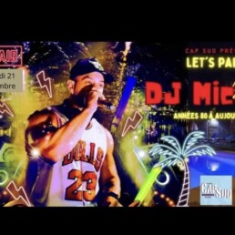 DJ Mica au restaurant la Terrasse d'Alenya du camping Cap Sud dans les Pyrénnées-Orientales